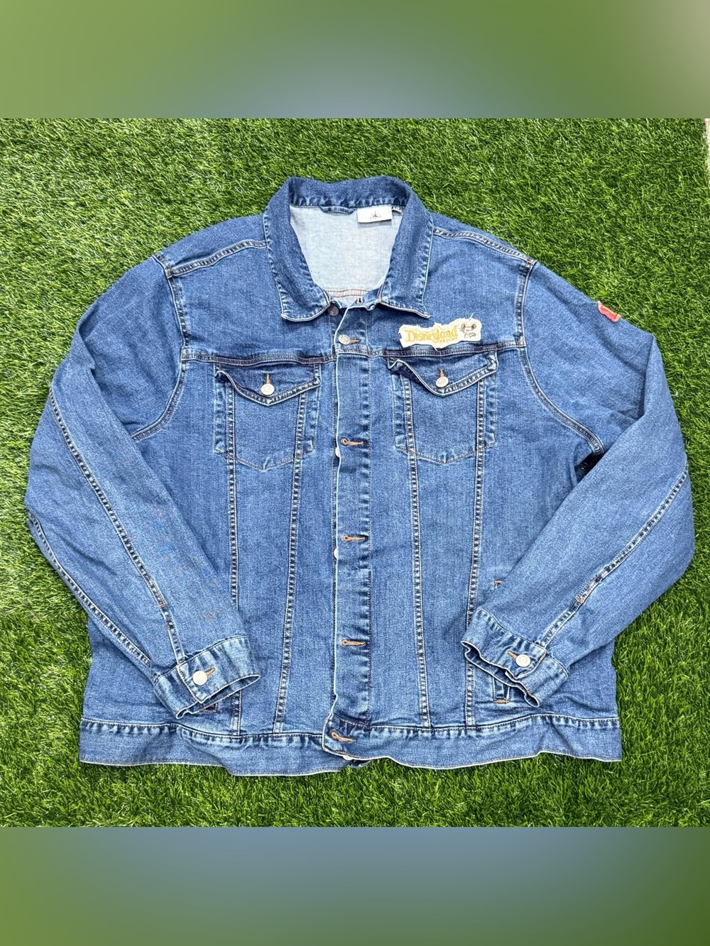 Disney Parks Mickey Mouse Disneyland Resort Denim Jacket Blue Adult Sz 2XL